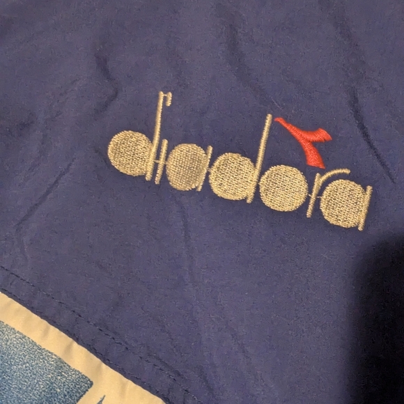 Diadora Men's Multi Sport Italian Blue Track Jacket XL - Picture 3 of 8